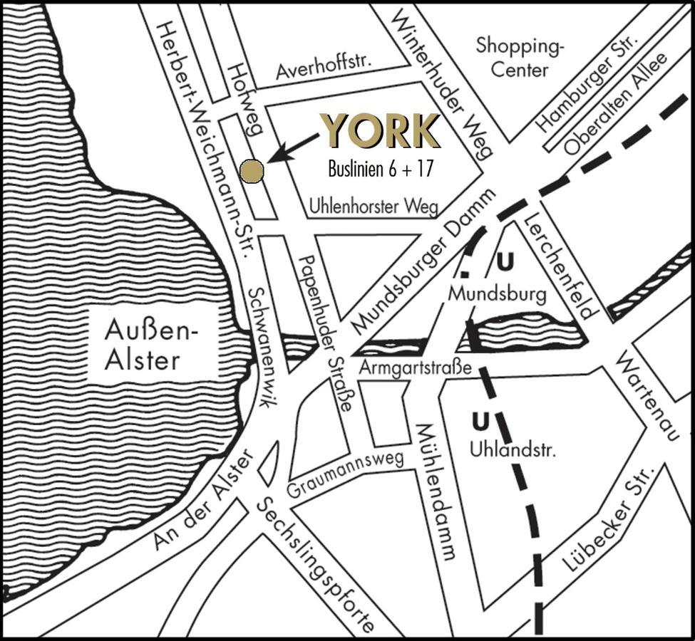 Aparthotel York Hamburg Zewnętrze zdjęcie